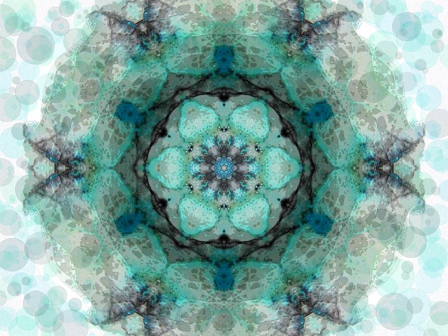 Ocean Portal Mandala Digital Art by Diane Lynn Hix