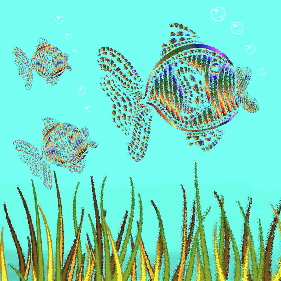 Ocean Ripple Pane 2 Lucy and the Twins Digital Art by David Dehner