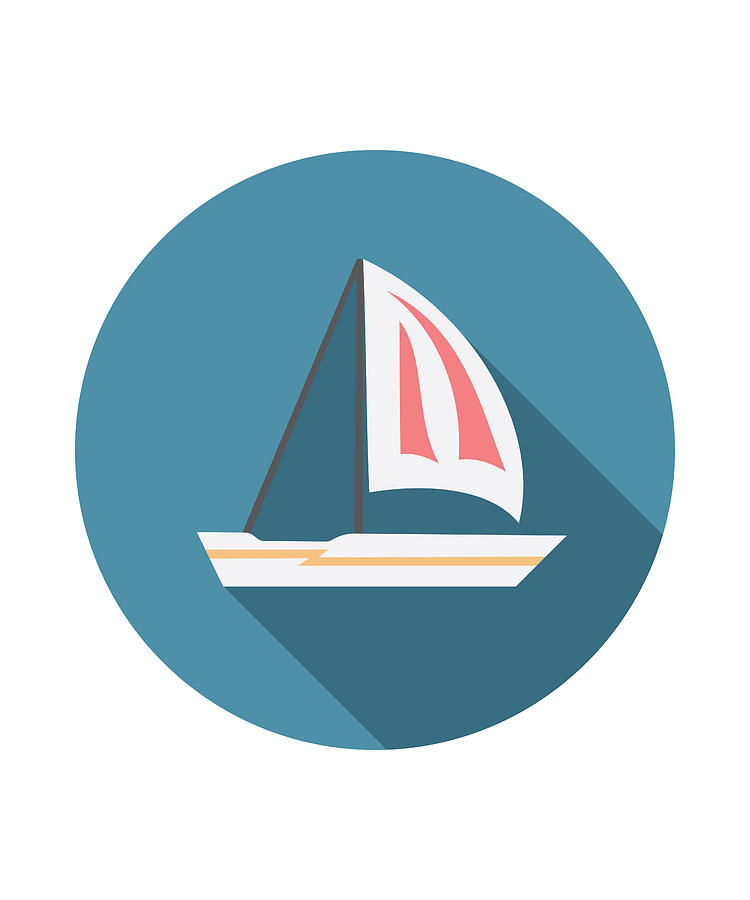 Ocean Sailboat For Holiday Sail Recreation Digital Art by Daniel ...