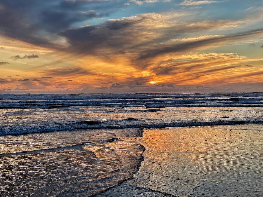 Ocean Shores Sunset Photograph by Jerry Abbott