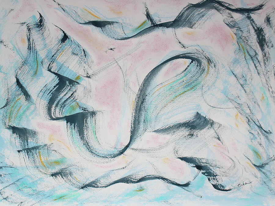 Ocean Spirits at Play Painting by Asha Carolyn Young