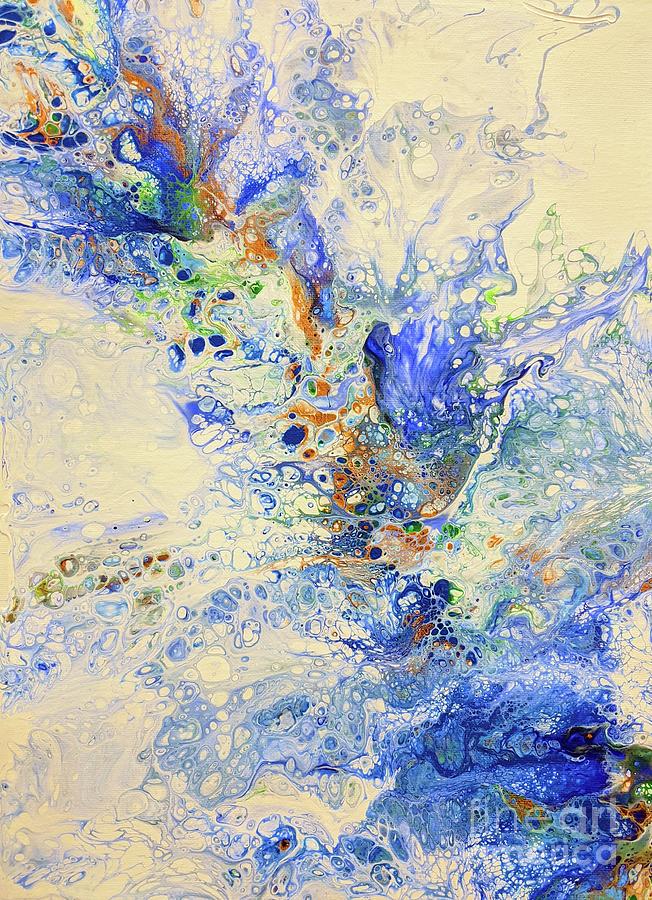 Ocean Splash Painting by Darcy Leigh