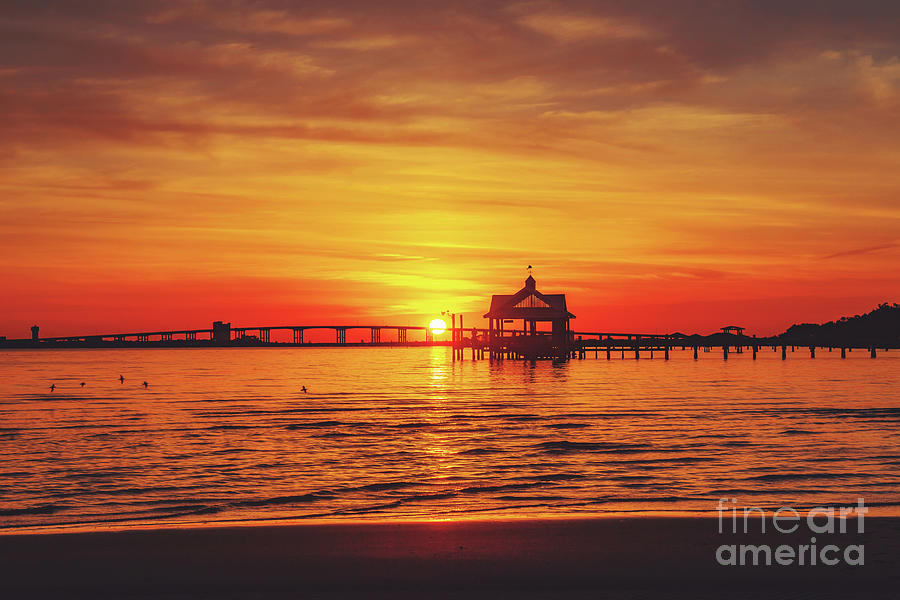 Ocean Springs Sunset Photograph by Joan McCool