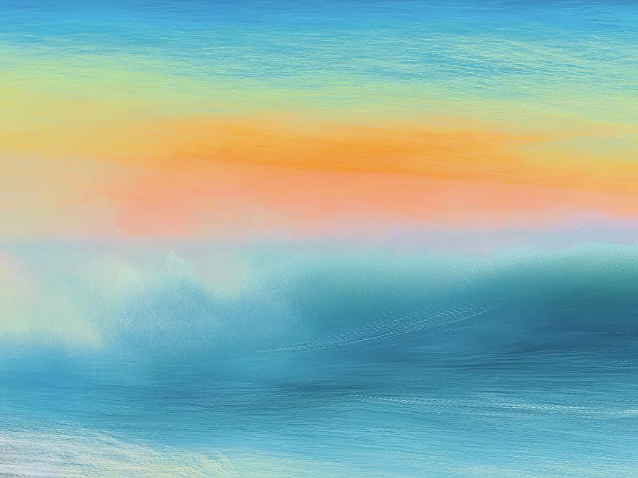 Ocean Sunset Mixed Media by Christina Ford