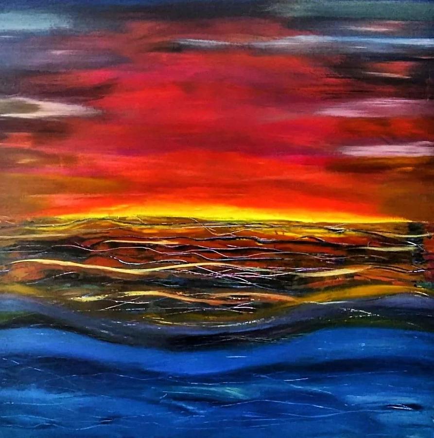 Ocean sunset Painting by Danielle O'Hanlon - Fine Art America