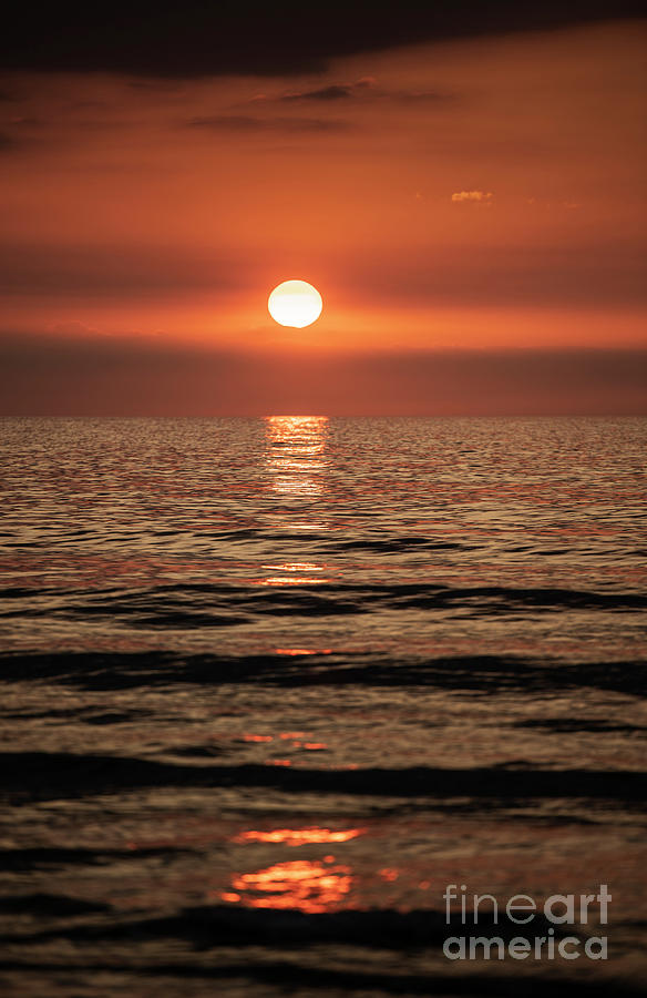 Ocean Sunset Photograph by David Lichtneker