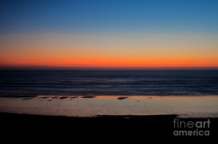 Landscape Photograph - Ocean Sunset by Jennylynn Fields