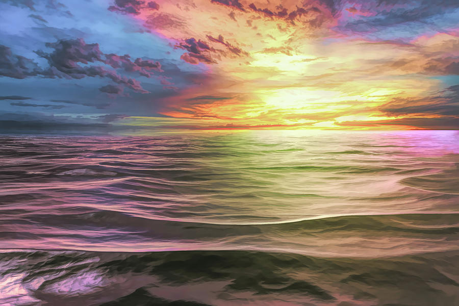 Ocean Sunset Photograph by Tom Mc Nemar