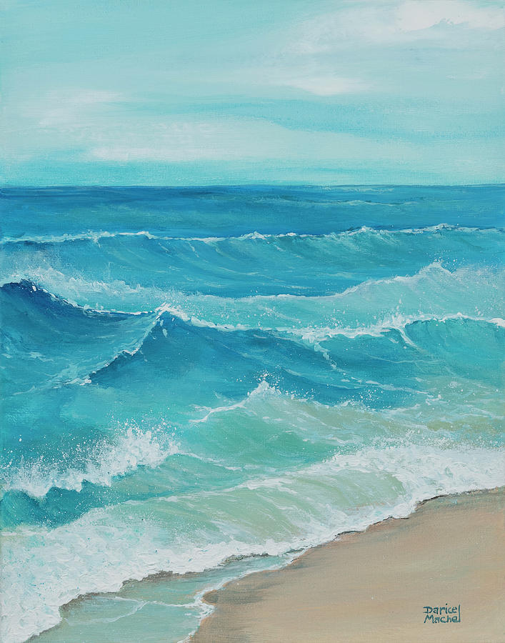 Ocean Swells Painting by Darice Machel McGuire