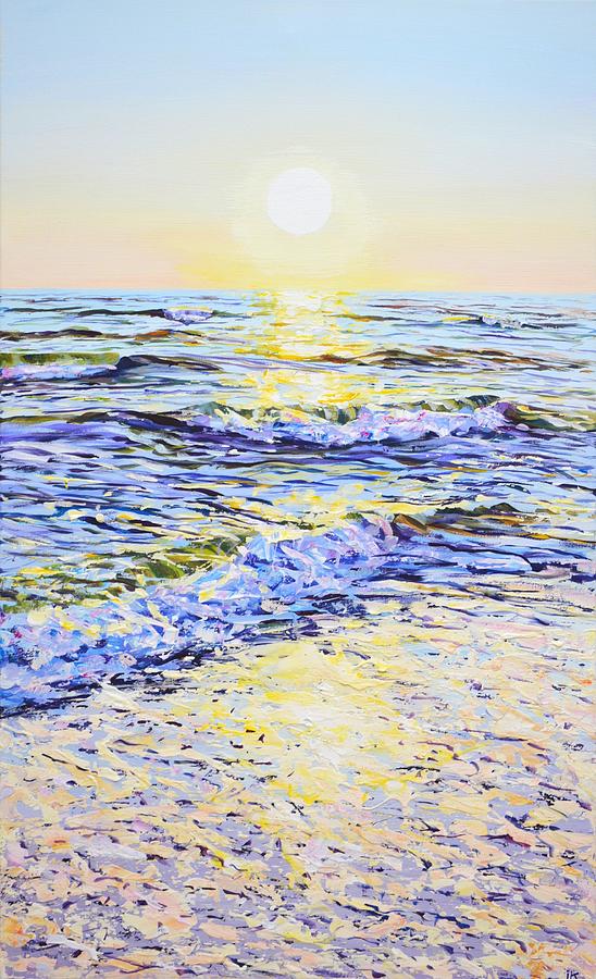 Ocean. The sun. Painting by Iryna Kastsova