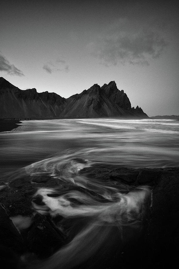 Ocean tide - Hofn, Iceland Photograph by George Vlachos
