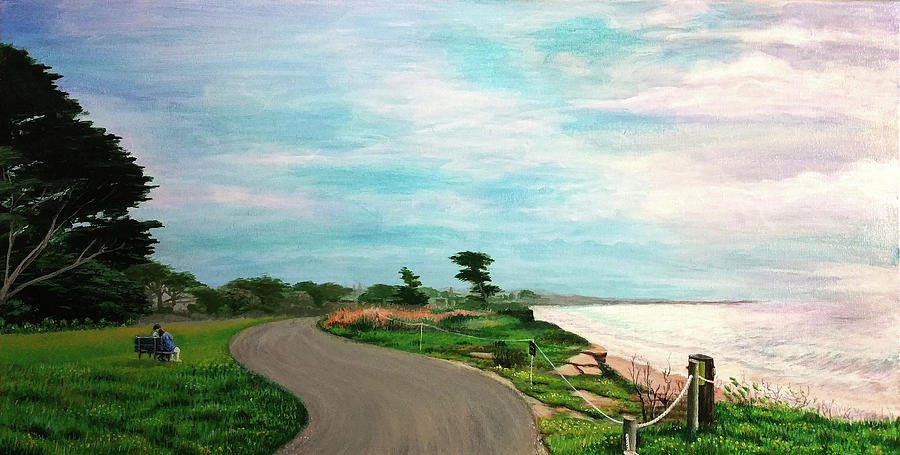 Ocean Trail Painting by Hadi Aghaee
