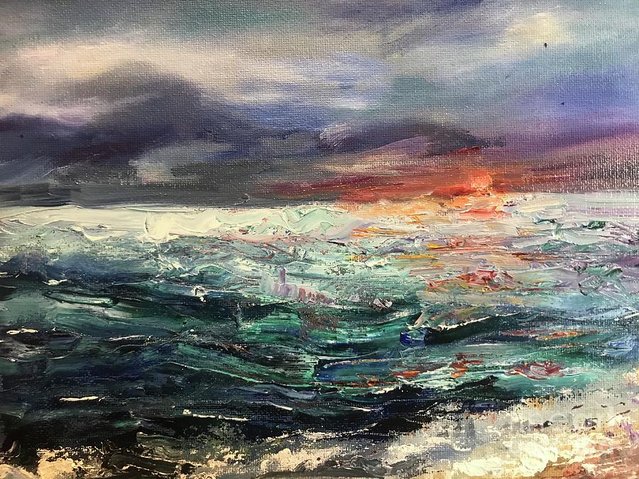 Ocean vista Painting by Nancy Anton
