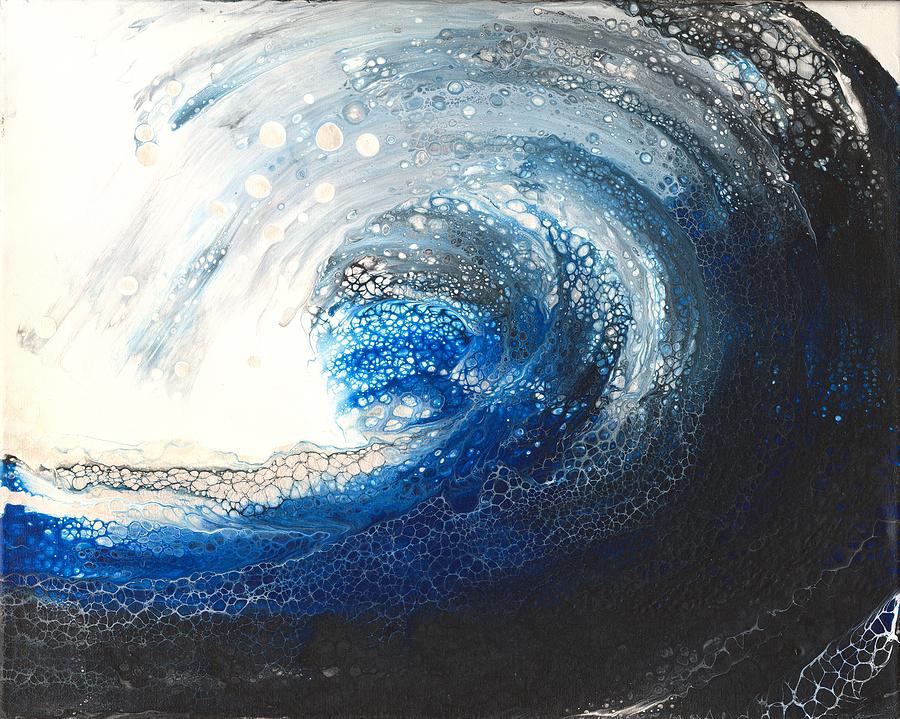Ocean Wave 2 Painting by Joyce Clark