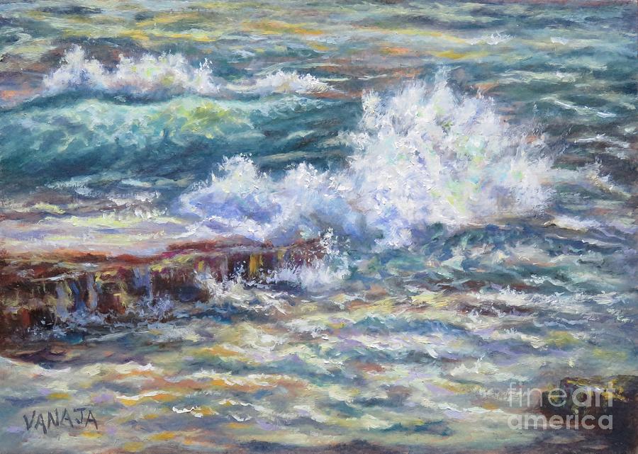 Ocean Wave-2 Painting by Vanajas Fine-Art