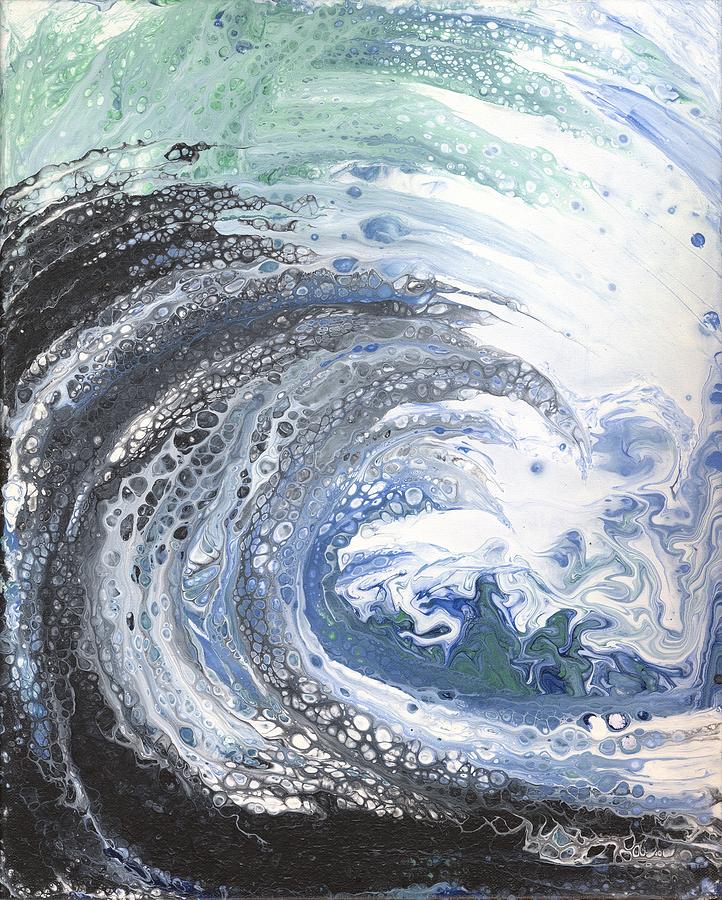Ocean Wave Painting by Joyce Clark