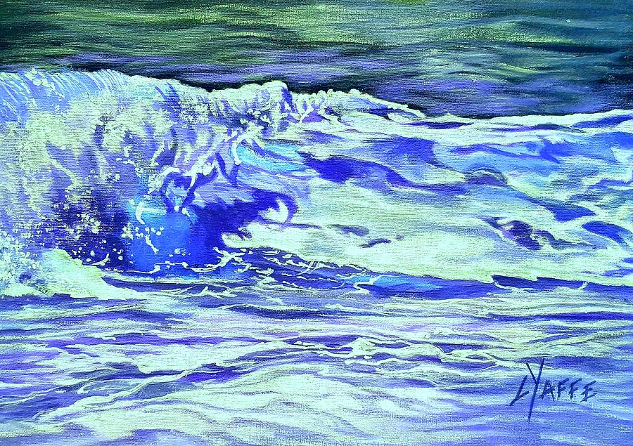 Ocean Wave Mixed Media by Loraine Yaffe
