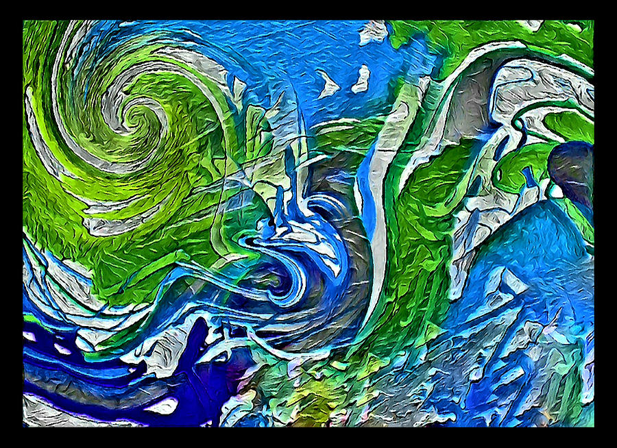 Ocean wave motion abstract Digital Art by Silver Pixie - Fine Art America