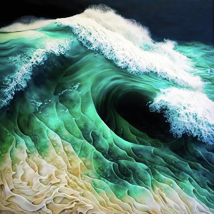 Ocean Waves 01 Digital Art by Matthias Hauser