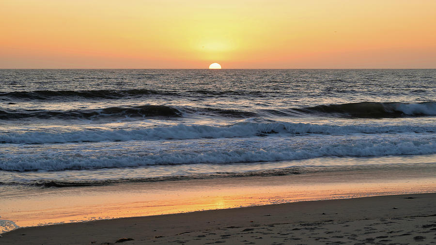 Ocean Waves at Sunset Photograph by Matthew DeGrushe