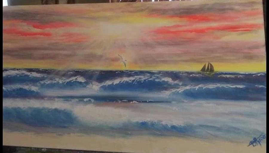 Ocean Waves Painting