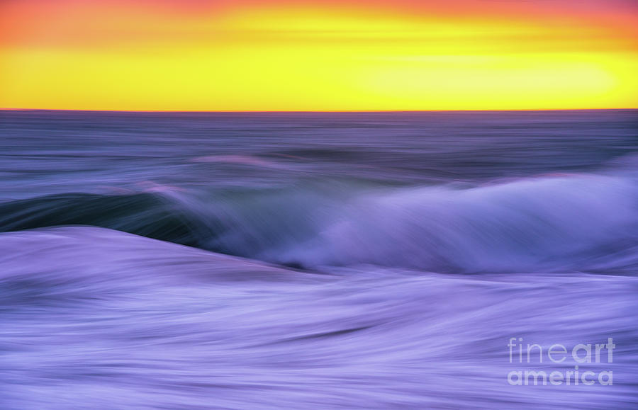 Ocean Waves Motion of Water and Light Photograph by Mike Reid