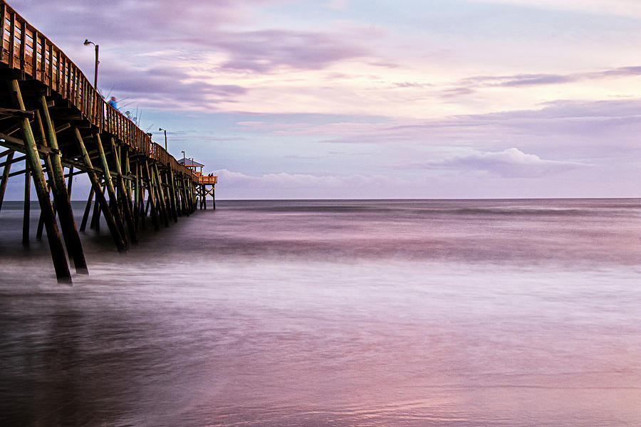Oceanana Fishing Pier at Sunset Photograph by Bob Decker