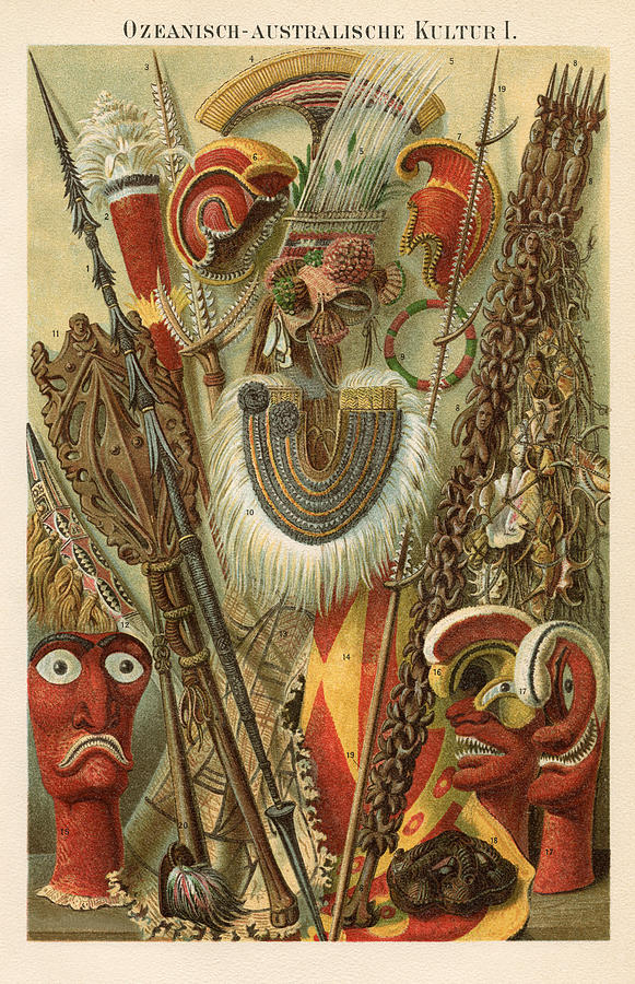 Oceania Australia Culture 1896 Drawing by Thepalmer