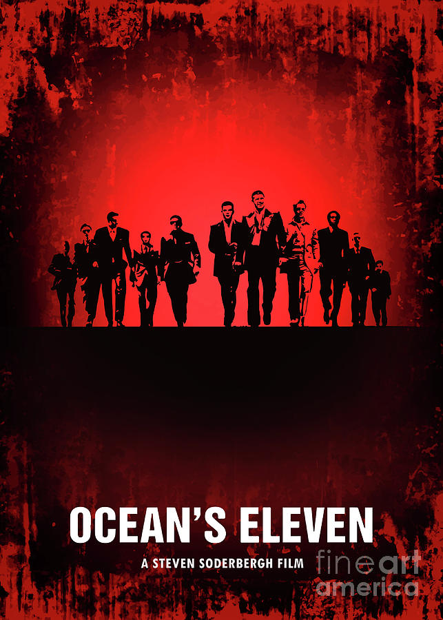 George Clooney Digital Art - Oceans Eleven by Bo Kev