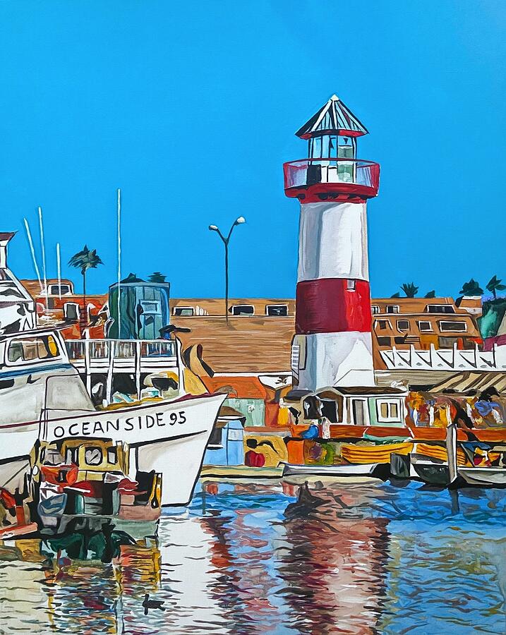 Oceanside Harbor Painting by Sergio Gutierrez