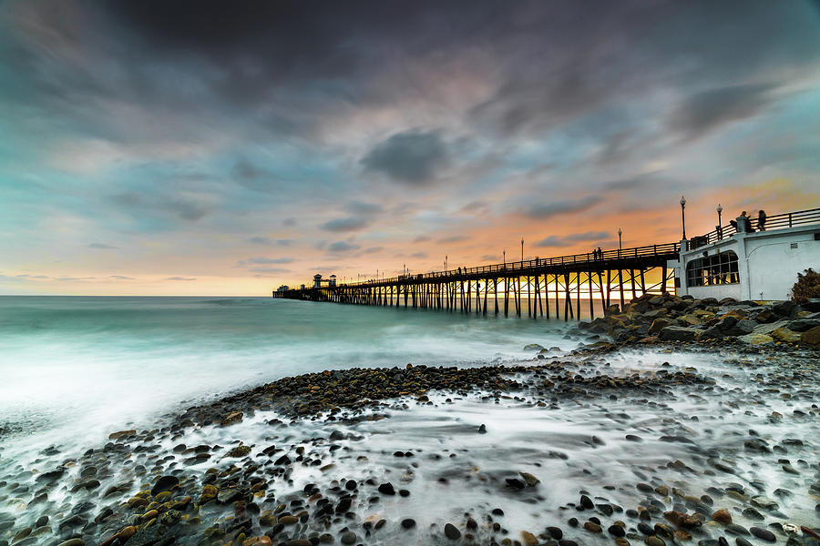Sunset Photograph - Oceanside Pier 11 by Larry Marshall