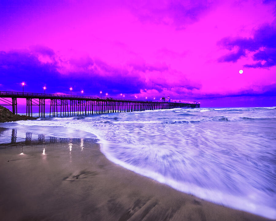 Oceanside Pier, Sunrise, California Photograph by Don Schimmel