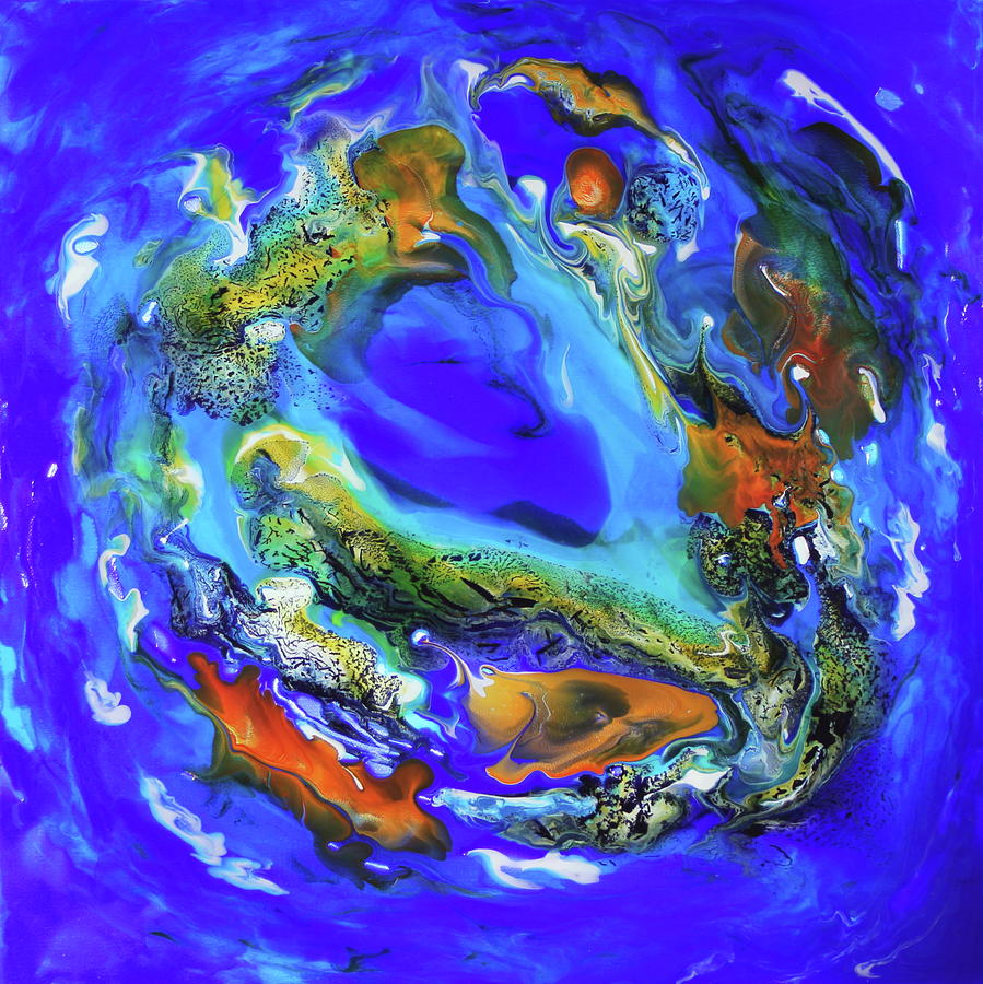 Oceanus 2 Painting by Madeleine Arnett