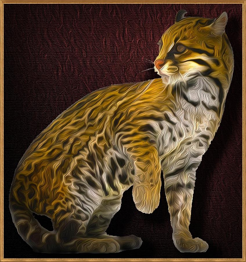 Ocelot Painting by Michael Pittas