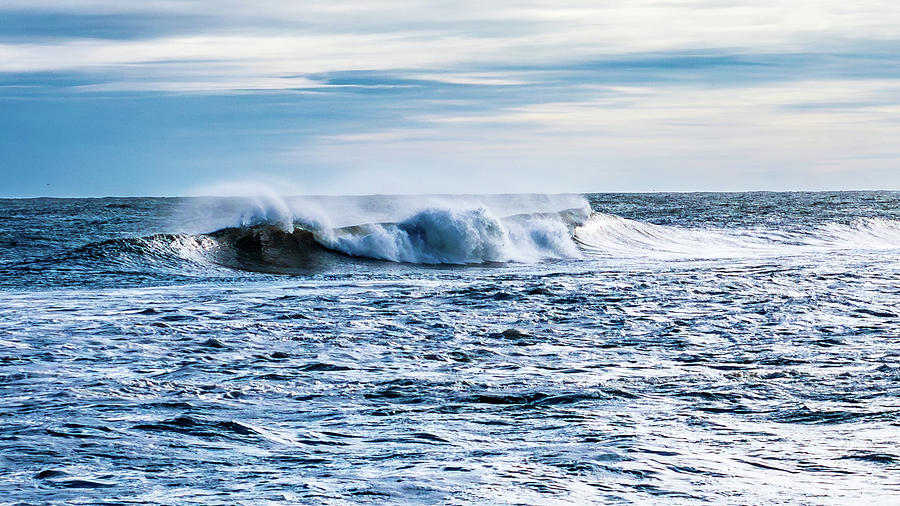 Ocean Waves Surf City New Jersey Photograph by Louis Dallara