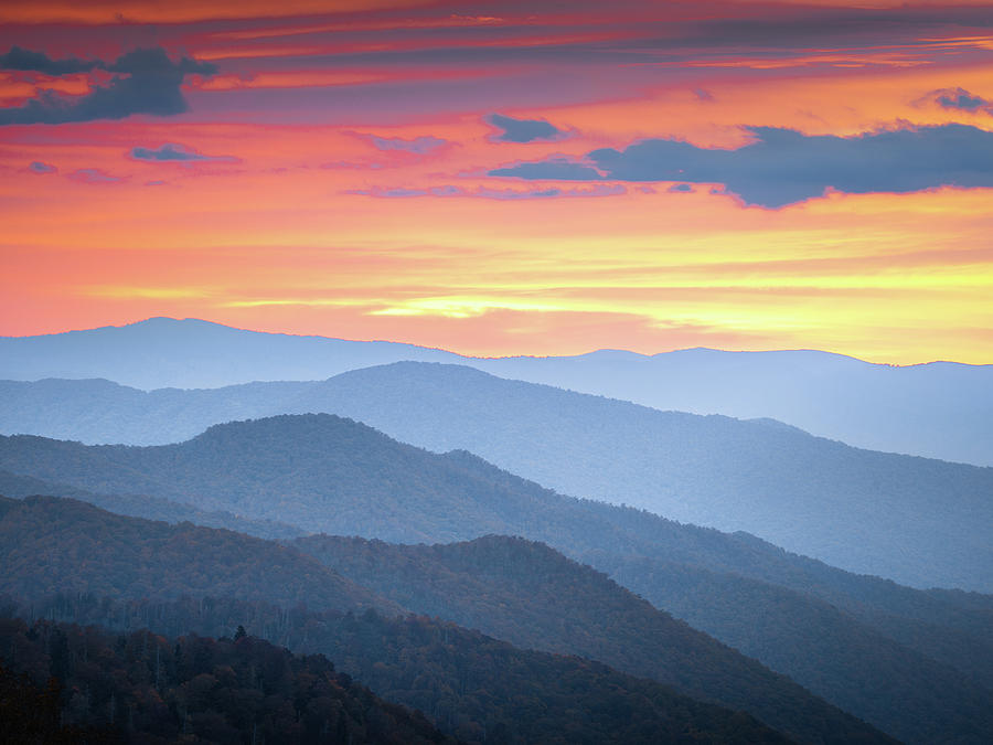 Oconaluftee Valley Smoky Mountain National Park  Photograph by Jordan Hill