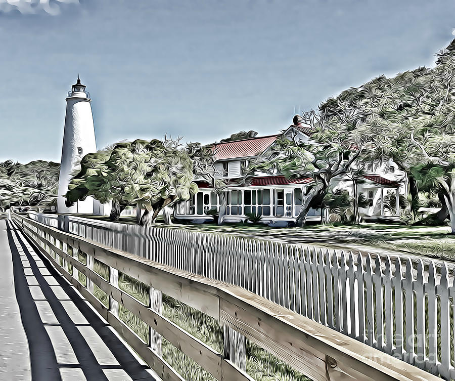 Ocracoke Lighthouse in the Outer Banks of North Carolina by Tracy Ruckman Ocracoke Lighthouse in the Outer Banks of North Carolina by Tracy Ruckman