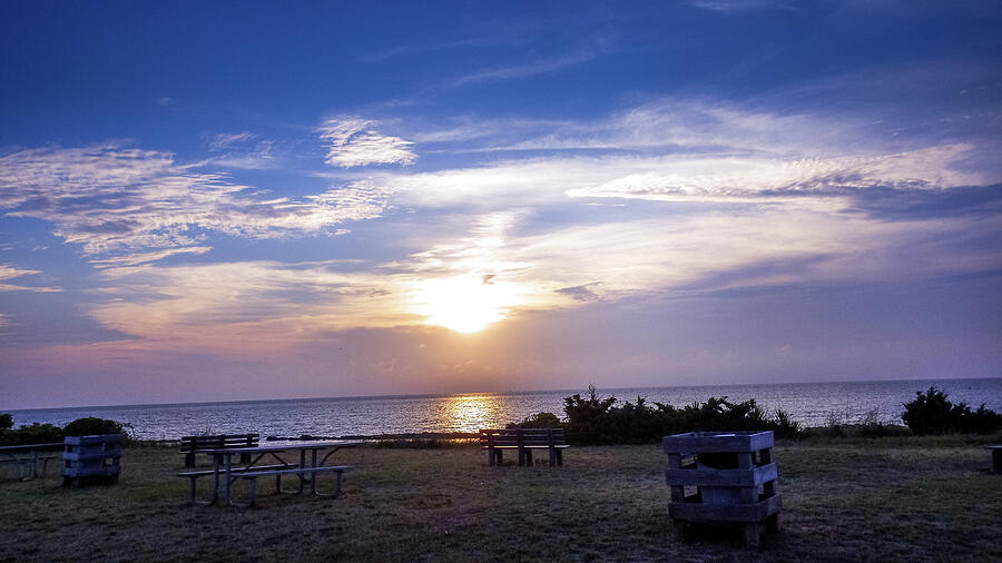 Sunset Photograph - Ocracoke Sunset by William Ryan