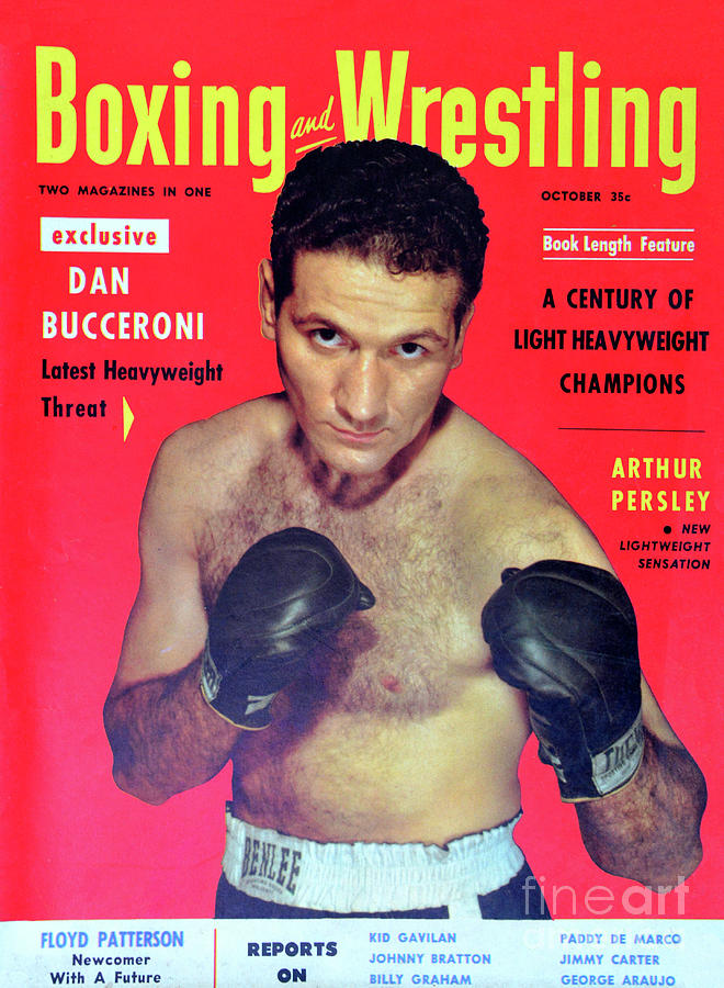 Oct 1953 Boxing And Wrestling Mag Cover Photograph