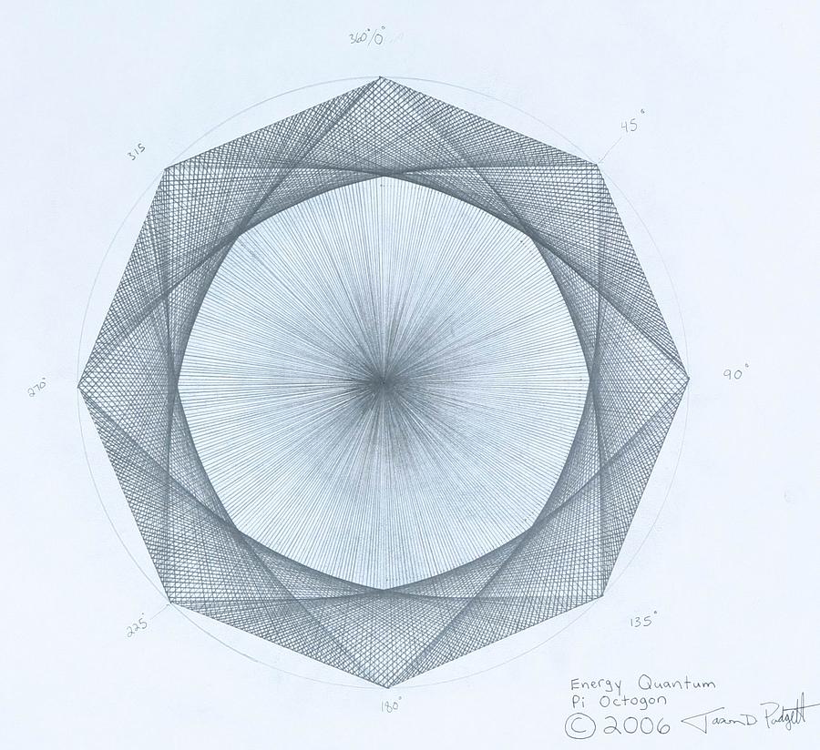 Octagon limits Drawing by Jason Padgett