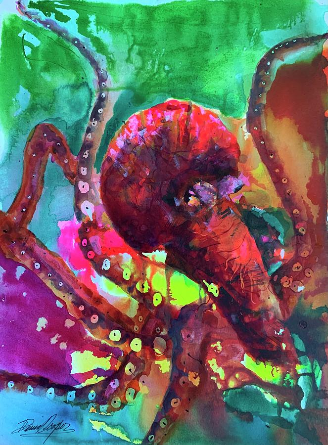 Octo Guy Painting by David and Noriko Cooper - Pixels