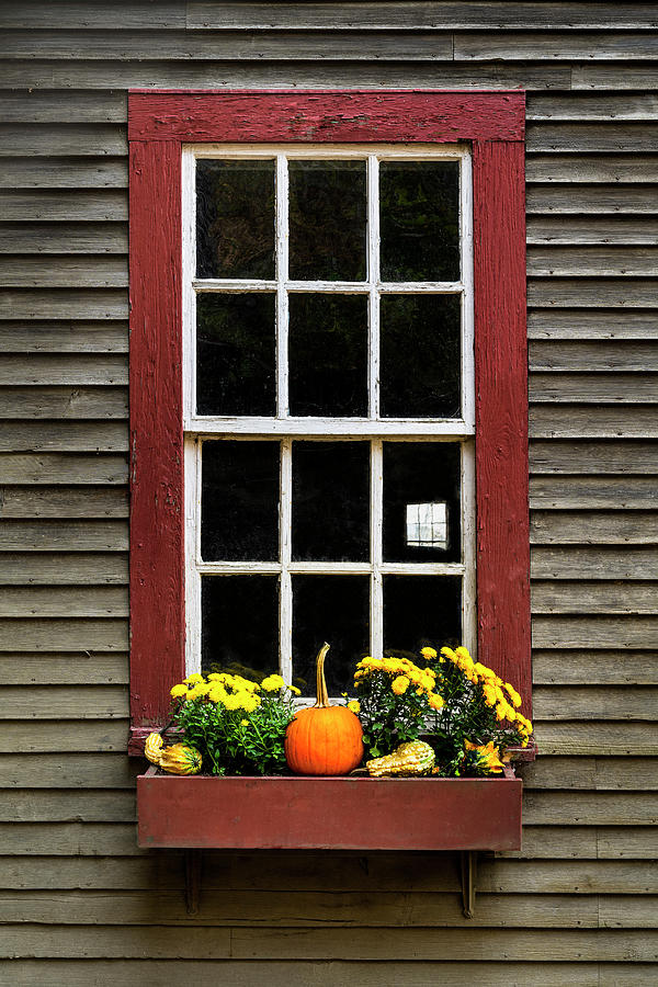 October Barn Window Photograph by Alan L Graham
