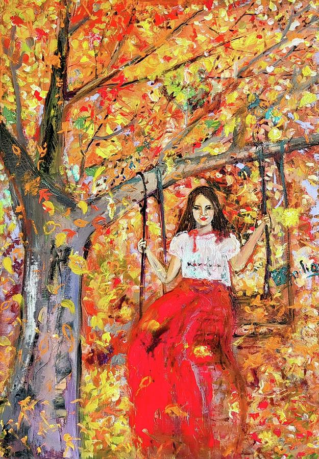 October  Fun Painting by Evelina Popilian