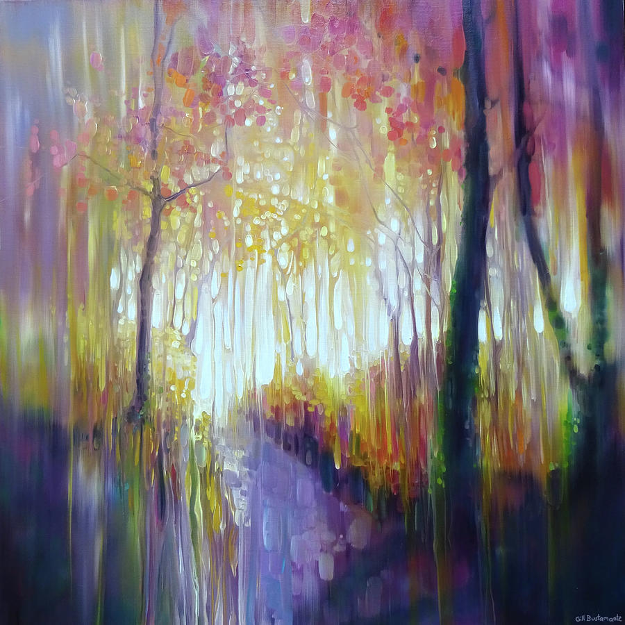 October Glows Painting by Gill Bustamante