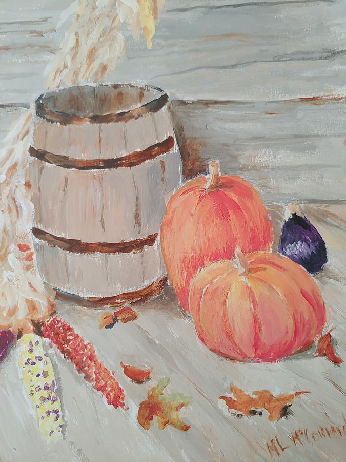 October Harvest Painting by ML McCormick