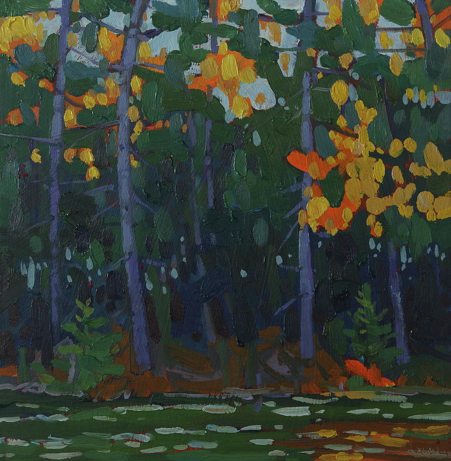 Fall Painting - October Paddle 2021 by Phil Chadwick