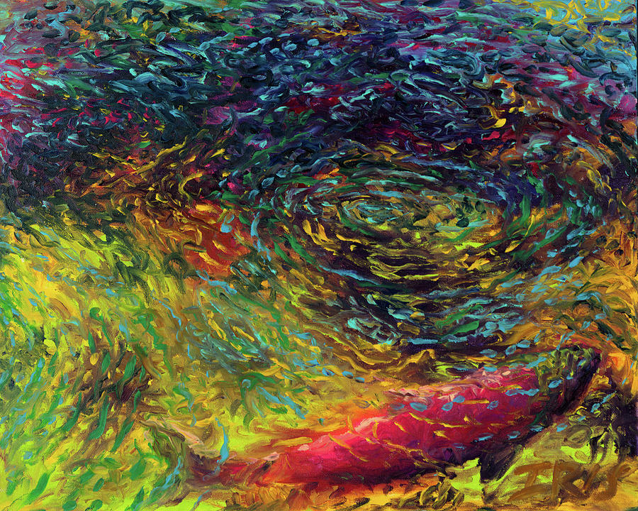 Fish Painting - October Sockeye by Iris Scott