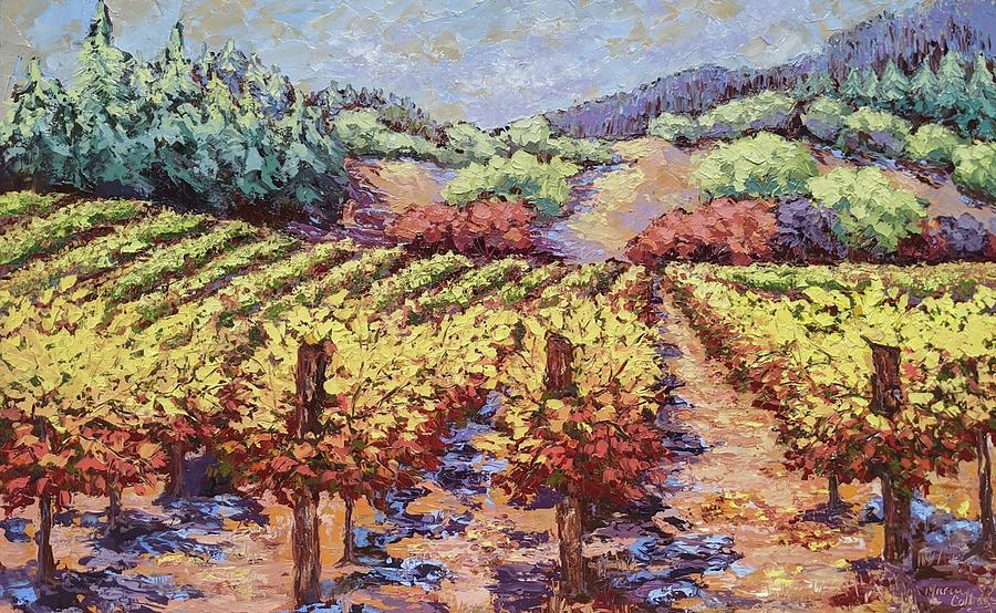 October Vines Painting by Marta Collings - Fine Art America