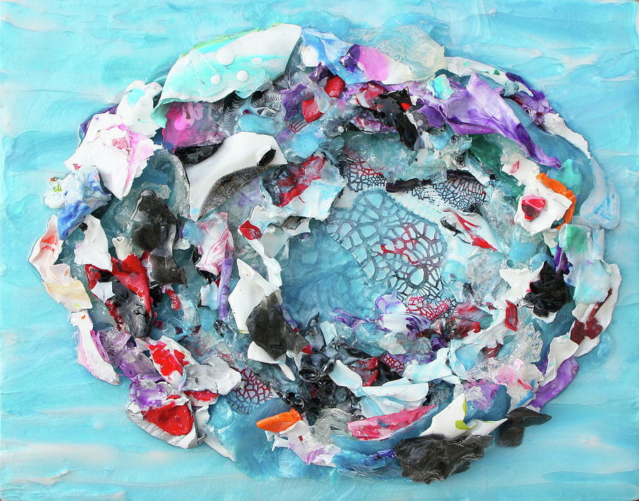 Octopolis Reef Painting by Madeleine Arnett