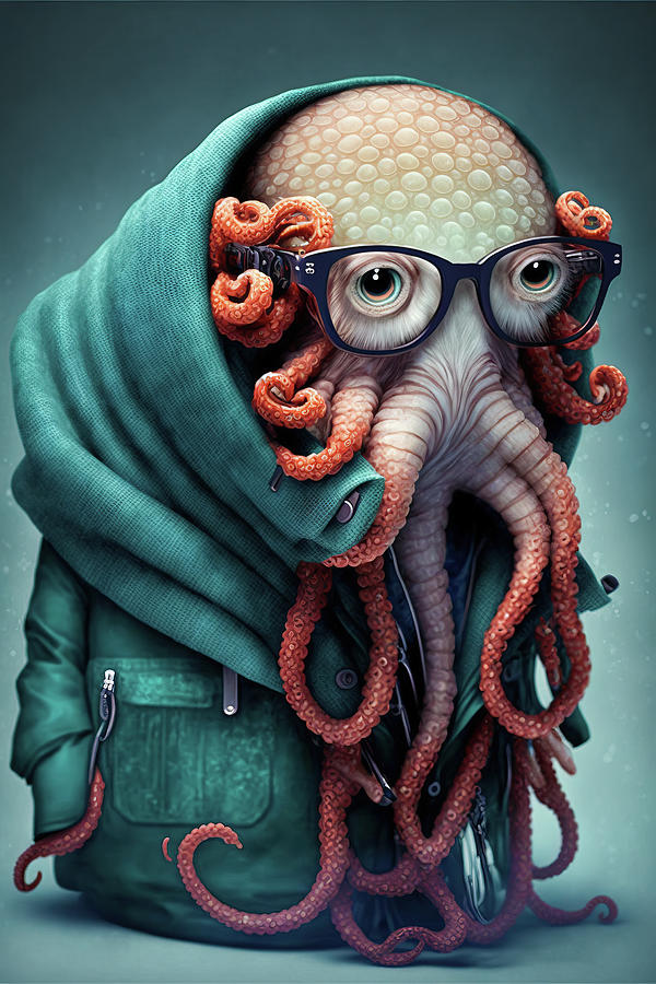 Octopus Fashion 01 Digital Art by Matthias Hauser